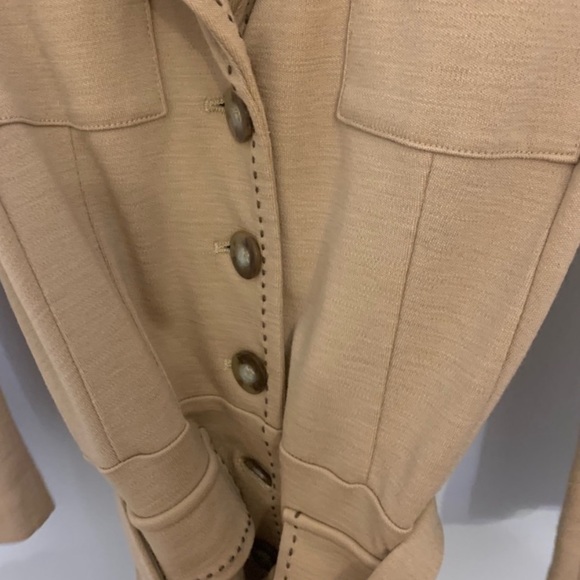 Diane Von Furstenburg tan button down jacket - Picture 3 of 6